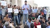 تجمع اعتراضی کارگران کارخانه آلومینیوم المهدی جلو  استانداری