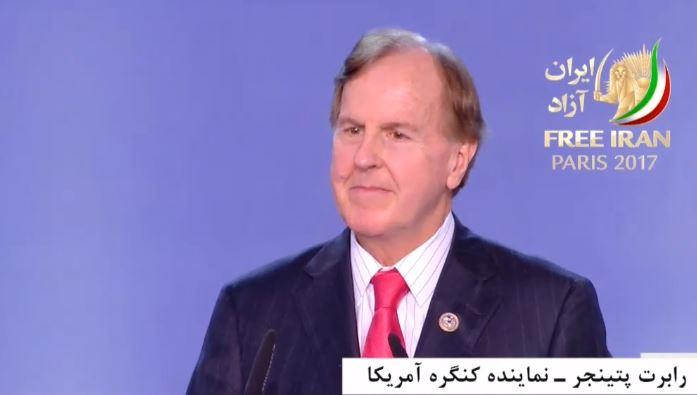 گردهمایی بزرگ مقاومت ایران، سخنرانی رابرت پتینجر - نماینده کنگره آمریکا