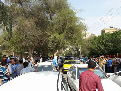 دوازدهمین روز اعتصاب کارگران گروه ملی صنایع فولاد اهواز