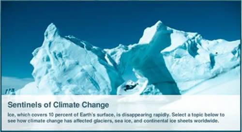  تغییرات آب و هوا: ذوب شدن کوه‌های یخ در قطب شمال