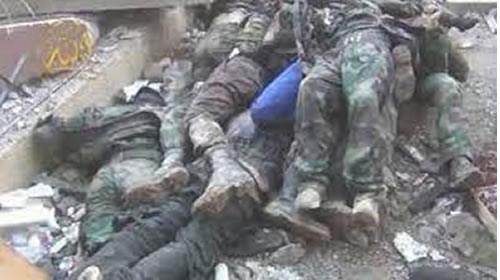 اجساد نیروهای اسد و مزدوران آن