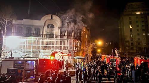 حمله به سفارت کشورها توسط دیکتاتوری ولایت فقیه - تهاجم به سفارت و کنسول‌گری عربستان