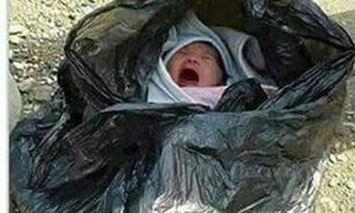 نوزادان رها شده در گوشه وکنار میهن در رژیم آخوندی