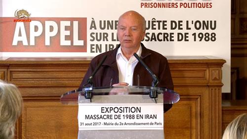 اسقف ژاک گایو، نمایشگاه یادبود قتل‌عام 30هزار زندانی سیاسی