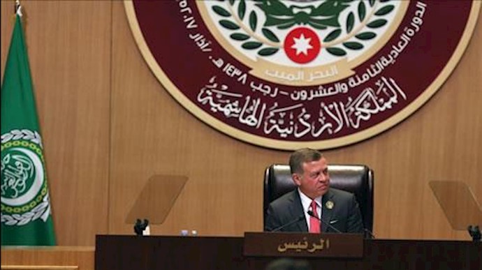 پادشاه اردن درکنفرانس سران عرب 