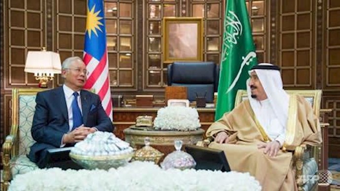دیدار ملک سلمان، پادشاه عربستان با نجیب رزاق، نخست‌وزیر مالزی