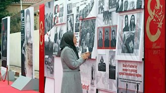 دیدار مریم رجوی از نمایشگاه عکس ۱۵۰ سال مبارزه زنان ایران در راه آزادی