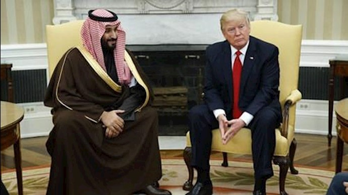دیدار دونالد ترامپ و محمد بن سلمان 