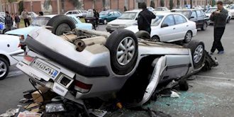 تصادفات رانندگی در ایران تحت حاکمیت آخوندها