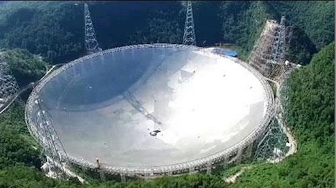 بزرگترین تلسکوپ رادیویی جهان در چین 