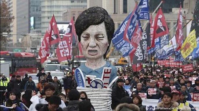 تظاهرات برای برکناری رئیس جمهور کره جنوبی