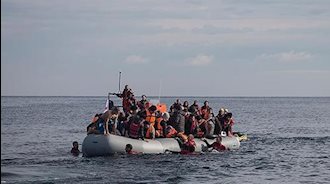 واژگونی قایق پناهجویان در آبهای دریای اژه