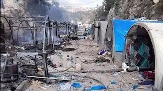 بمباران کمپ آوارگان در ادلب