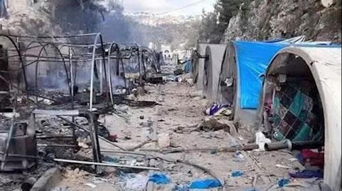 بمباران کمپ آوارگان در ادلب