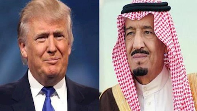 دونالد ترامپ و ملک سلمان