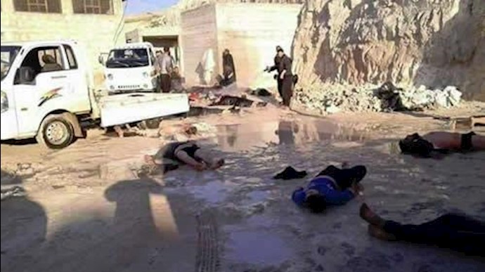 آثار حمله شیمیایی رژیم اسد در خان شیخون