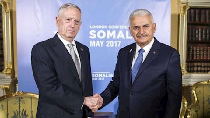 نخست‌وزیر ترکیه و وزیر دفاع آمریکا