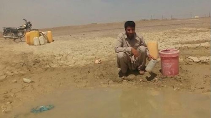 وضعیت آب آشامیدنی در روستای گزاب 