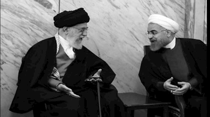 خامنه‌ای ولی فقیه ارتجاع و  روحانی رئیس جمهور ارتجاع
