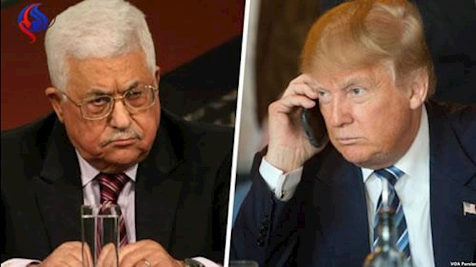 ترامپ ومحمود عباس 