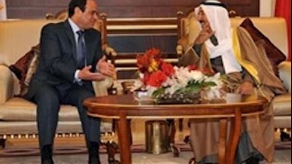 دیدار امیرکویت با رئیس جمهور مصر 