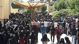تجمع اعتراضی دانشجویان دانشگاه یزد