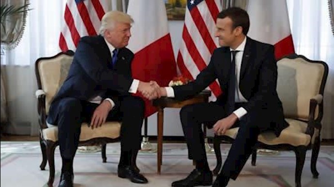 امانوئل ماکرون رئیس‌جمهور فرانسه - دونالد ترامپ رئیس جمهور آمریکا