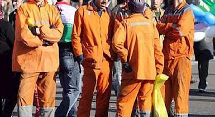 تجمع کارگران شهرداری در لرستان
