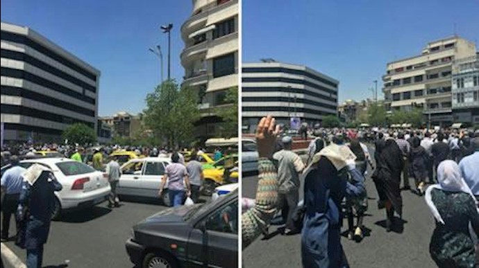 راهپیمایی غارت شدگان کاسپین در تهران