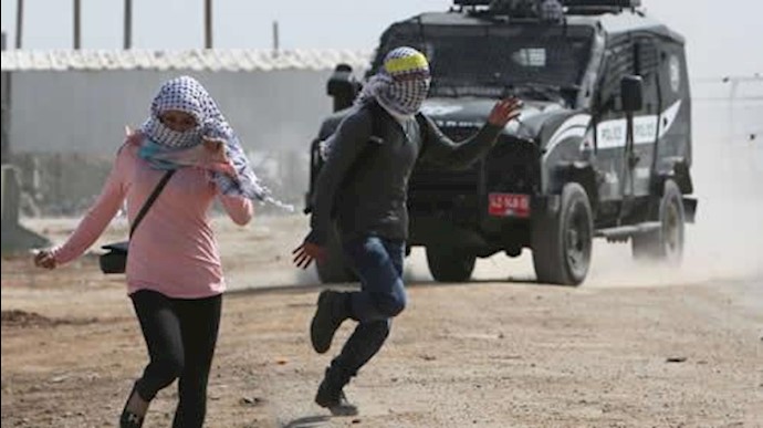 حمله سربازان اسرائیلی به فلسطینیان
