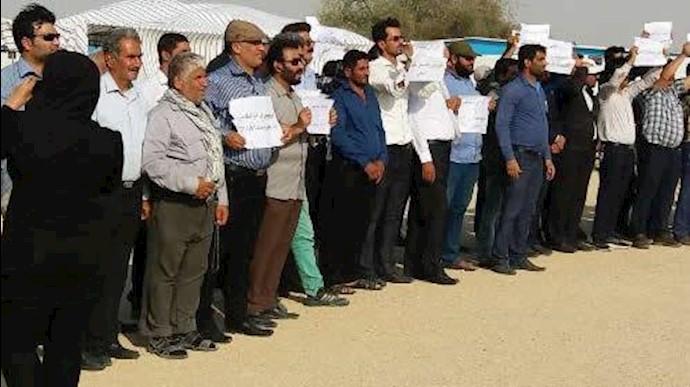 تجمع اعتراضی مردم آبپخش دشتستان