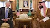 ولیعهد عربستان محمد بن سلمان و جیمس ماتیس وزیر دفاع آمریکا