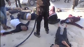 صحنه ای از حمله شیمیایی دردناک خان شیخون توسط رژیم اسد