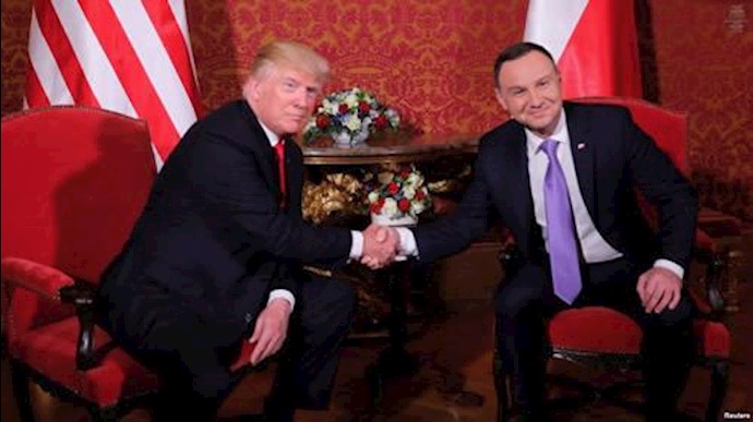 دیدار ترامپ با رئیس جمهور لهستان