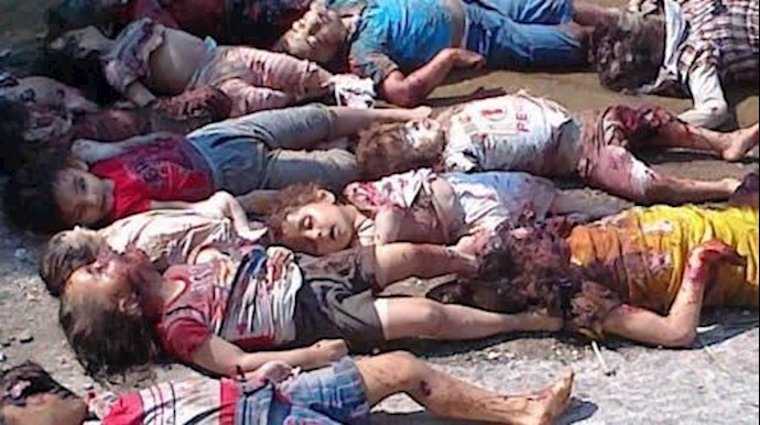 گوشه ای از جنایات  رژیم اسد در سوریه 