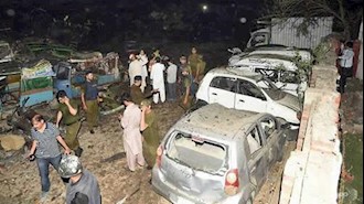 انفجار کامیون بمب‌گذاری شده در شهر لاهور پاکستان