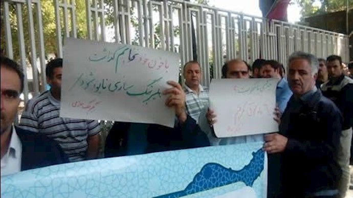 تجمع اعتراضی کارگران بلبرینگ‌سازی تبریز