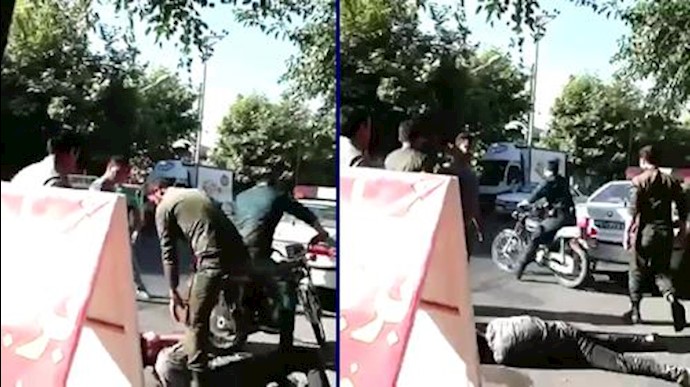 ضرب و شتم جوانی توسط نیروی سرکوبگر انتظامی و دزدیدن موتورسیکلت وی