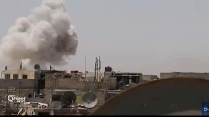 حمله هوایی و پرتاب موشک از سوی نیروهای رژیم اسد به مناطق جوبار و عین ترما 