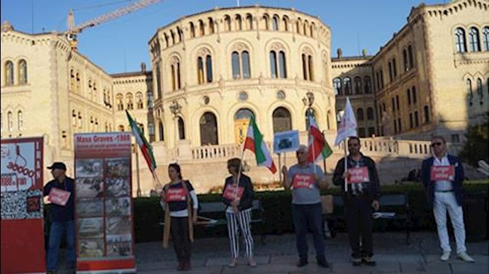 تظاهرات در نروژ در حمایت از اعتصاب زندانیان سیاسی گوهردشت 