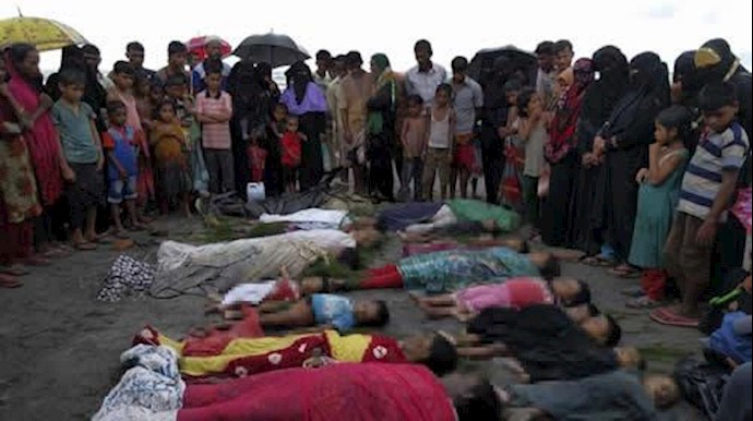میانمار، صحنه های مسلمانان کشته شده 