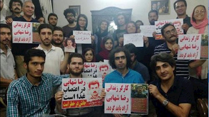 همبستگی دانشجویان با زندانی سیاسی رضا شهابی