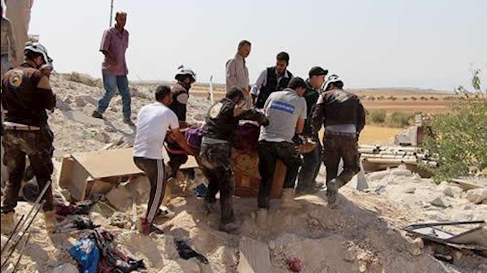 حملات جنایتکارانه رژیم اسد به غیرنظامیان در مناطق عاری از درگیری