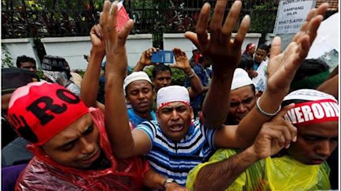 اعتراض مسلمانان روهینگیا در مالزی 