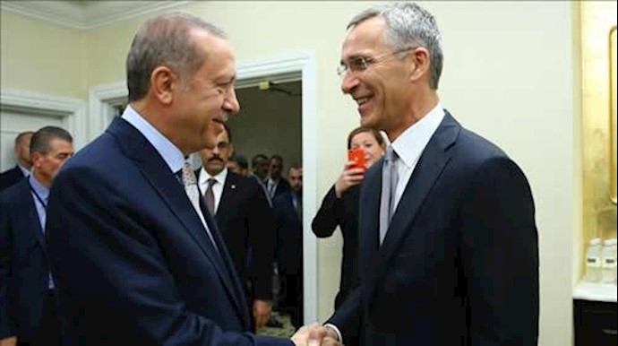 دیدار رئیس‌جمهور ترکیه با دبیرکل ناتو