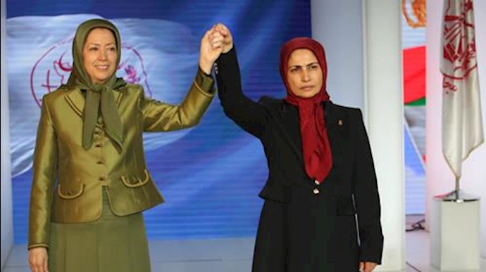زهرا مریخی مسئول اول سازمان مجاهدین خلق ایران - مریم رجوی رئیس جمهور برگزيده مقاومت ایران 