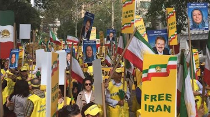 تظاهرات مقاومت ایران در نیویورک 