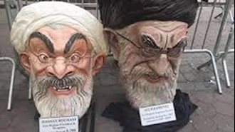 تظاهرات علیه آخوند روحانی در نیویورک