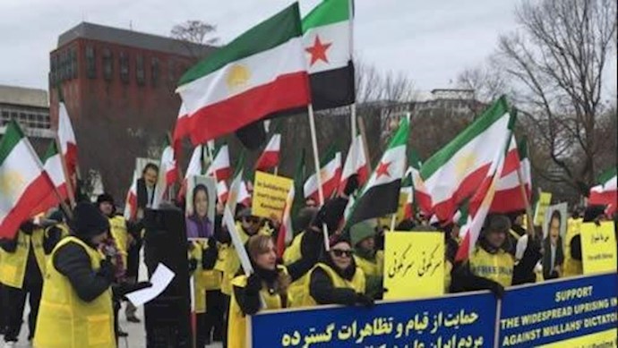 حمایت هموطنان مقیم واشنگتن از قیام مردم ایران