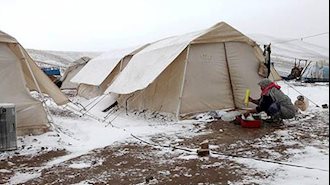 هموطنان زلزله زده کرمانشاه در سوز و سرما 